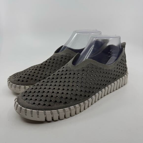 Ilse Jacobsen Tulip Slip On Flats Low Top Round Toe Shoes Grey Women Size EU 40 - Picture 7 of 12